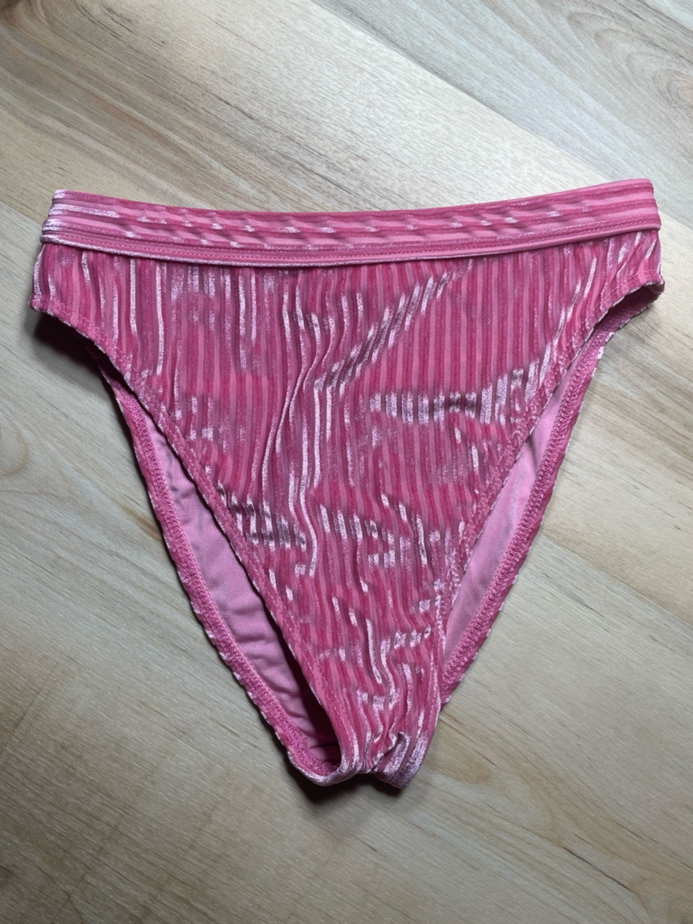 Dippin Daisys Pink  Bikini Bottoms Small High Waist Swim